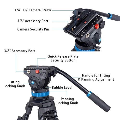SIRUI SH-25 Broadcaststativ Starter video yöneticili - Seçenekler: SH-25, SH-15