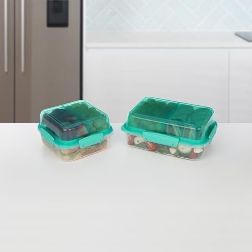 Sistema Lunch-Stack, kare, 1,24 l, polipropilen, farklı renklerde