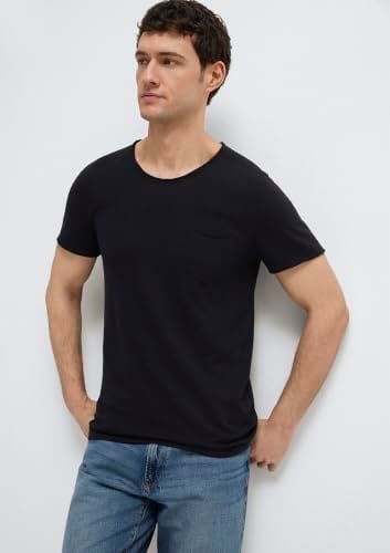 Siyah Basic Tişört Fitted/Vücuda Oturan Kesim 062772-26341