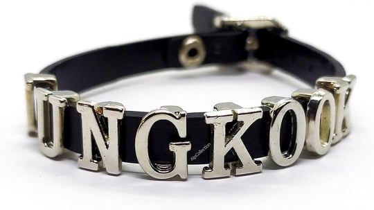Siyah Jungkook Bts Army Suni Deri 21 cm Ayarlanabilir Bileklik