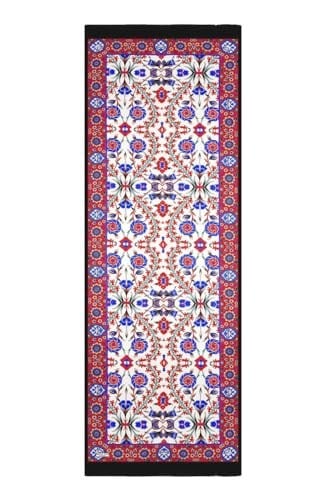 Siyah Kırmızı Selçuk Desen Fular