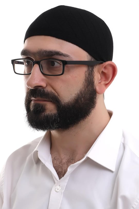 Siyah Kışlık Çapraz Desenli Dokuma Takke