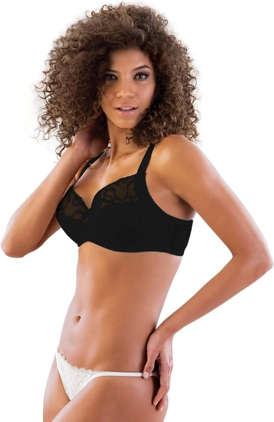 SİYAH MI Emay 113 C Balenli Toparlayıcı Sütyen