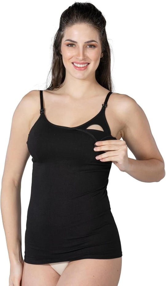 SİYAH MI Emay 1414 Modal Cotton Emzirme Atlet