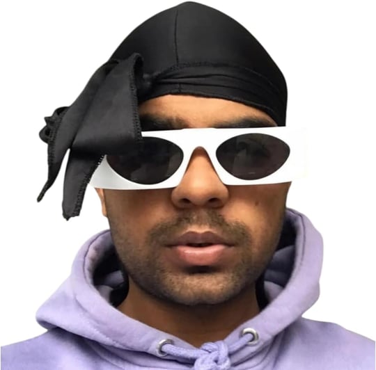 Siyah Renk Durag Bandana, Kafa Bandı, Erkek Bandana