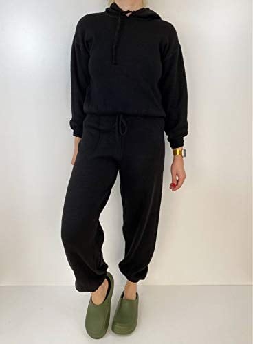 Siyah Triko Bluz Jogger Pantolon Takım