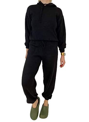 Siyah Triko Bluz Jogger Pantolon Takım