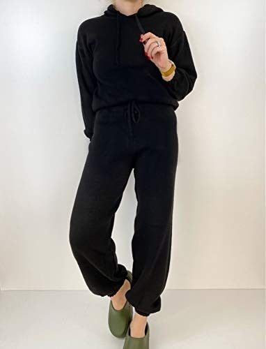 Siyah Triko Bluz Jogger Pantolon Takım