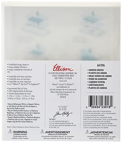 Sizzix Yapraklı dal, çelik, Zweig mit Blättern, 10.8cm x 3.8cm - 3.8cm x 3.2cm