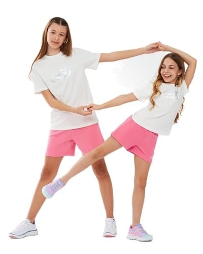 Skechers Essential G Short Sleeve T-Shirt Kız Çocuk Gs Kırık Beyaz Tshirt