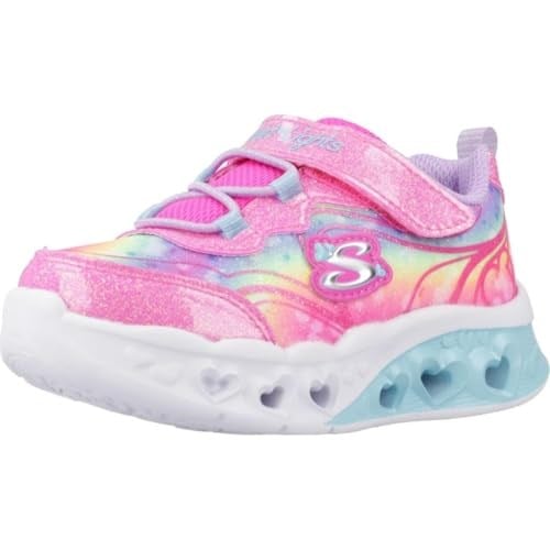 Skechers FLUTTER HEART LİGHTS - GROOVY SWİRL Kız Çocuk Ps Pembe Işıklı Spor Ayakkabı