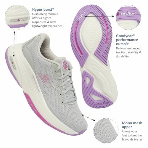 Skechers GO WALK DİSTANCE WALKER - MORNİNG SUNSET Kadın Gri Yürüyüş Ayakkabısı