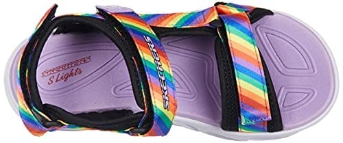 Skechers HYPNO - SPLASH - RAİNBOW LİGHTS 20218L BKMT Işıklı SandaletKız Çocuk