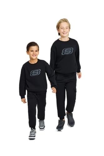 Skechers Siyah Çocuk B LW Fleece Eşofman Altı SK242047-001