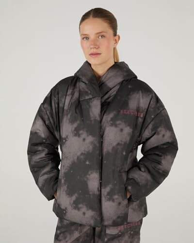 Skechers W Outerwear Padded Jacket Kadın Siyah Mont