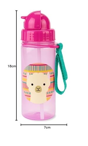 Skip Hop Samanlı Toddler Sippy Kupası, Hayvanat Bahçesi Hasır Şişe 13 oz, Lama - Seçenekler: Modern, Sippy Kupası Hasır Şişe