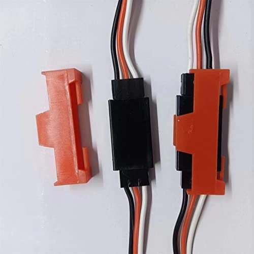 Skrnrhrery Servo Kablo Klips Kilidi, 50 Adet Servo Uzatma Kablosu Emniyet Konektörü Klips Kilit Servo Uzatma Kablosu Erkek/Kadın veya Servo Y Adaptör Kablosu, Jr Servo Kablo Kiti