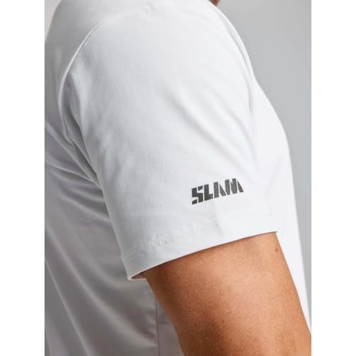Slam Tech Pique Erkek Beyaz Tişört