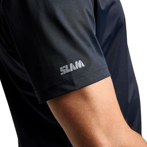 Slam Tech Pique Erkek Siyah Tişört