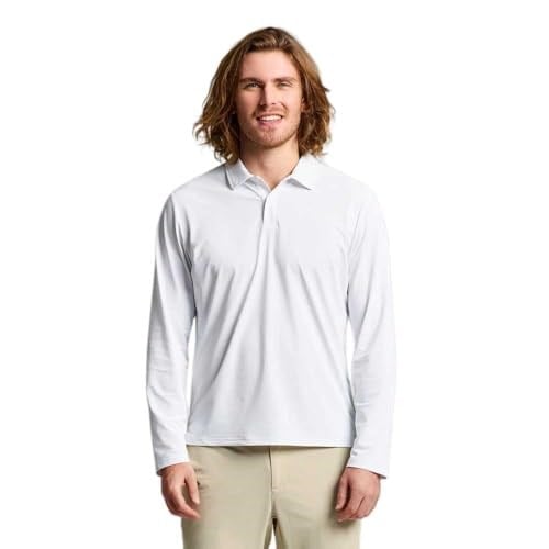 Slam Tech Pique Polo Ls Erkek Beyaz Tişört