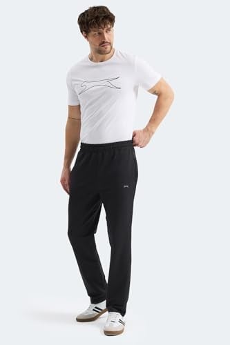 Slazenger OTEKS Erkek Tek Alt Siyah