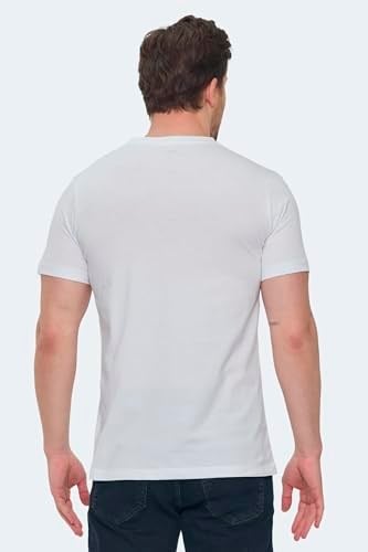 Slazenger SARGON Büyük Beden Erkek Polo T-Shirt Beyaz