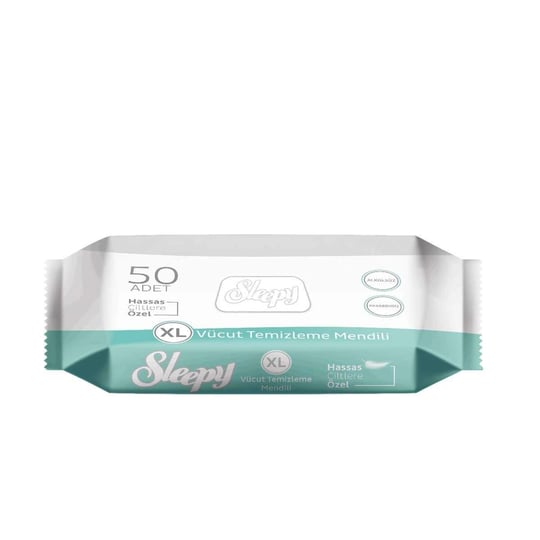 Sleepy Sensitive Vücut Temizleme Mendili 50 Yaprak