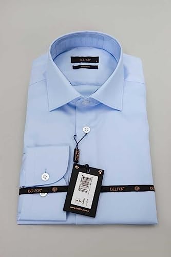 SLIMFIT DUZ GOMLEK MAVİ
