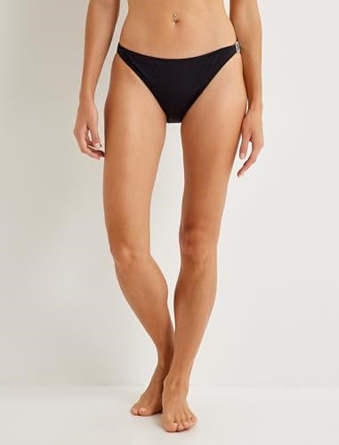 Slip Bikini Altı Taşlı Toka Detaylı Standart Bel Mat Kumaş