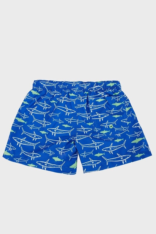 SlipStop Jaws Junior Short Mavi Çocuk Mayo Mavi 04-05