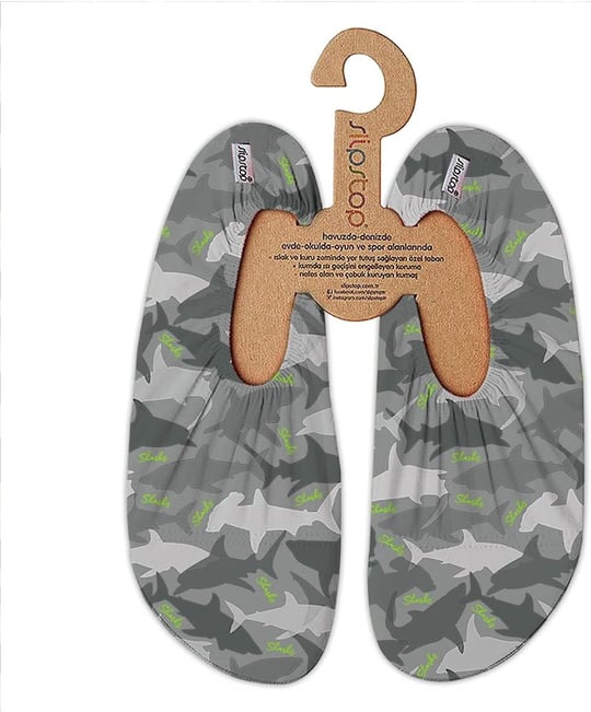 Slipstop Unisex Camo Deniz Havuz Ayakkabısı Gri 39-40