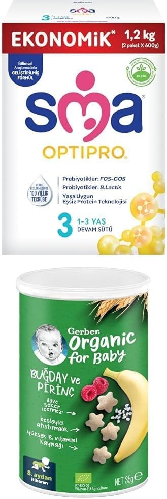 SMA 3 1.2 kg + Gerber Atıştırmalık Paketi