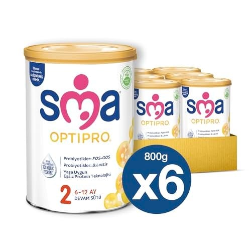 SMA Optipro 2 Devam Sütü (6-12 Ay, 800 g) x 6