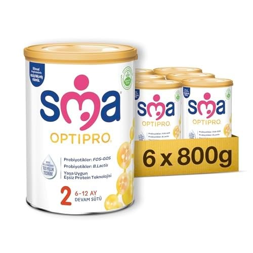 SMA Optipro 2 Devam Sütü (6-12 Ay, 800 g) x 6
