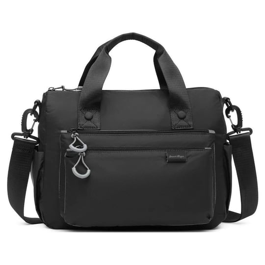 Smart Bags Ekstra Hafif Kumaş Kadın Postacı Çantası 3141 Siyah