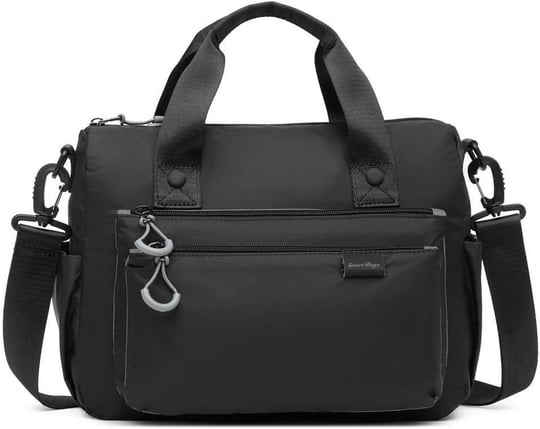 Smart Bags Ekstra Hafif Kumaş Kadın Postacı Çantası 3141 Siyah