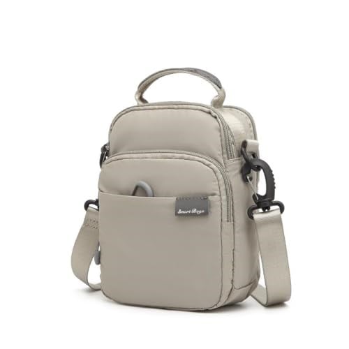 Smart Bags Mini Boy Ekstra Hafif Uniseks Postacı Çantası 3152 Açık Gri