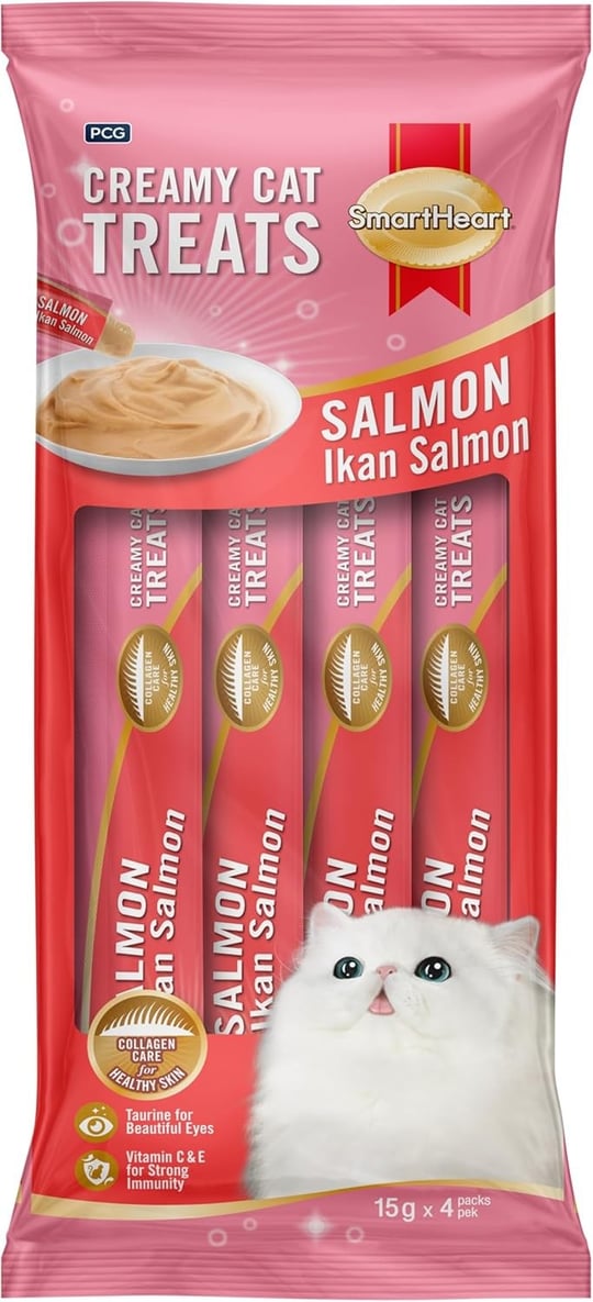 Smartheart Krema Kedi Ödülü Somon 4x15 gr