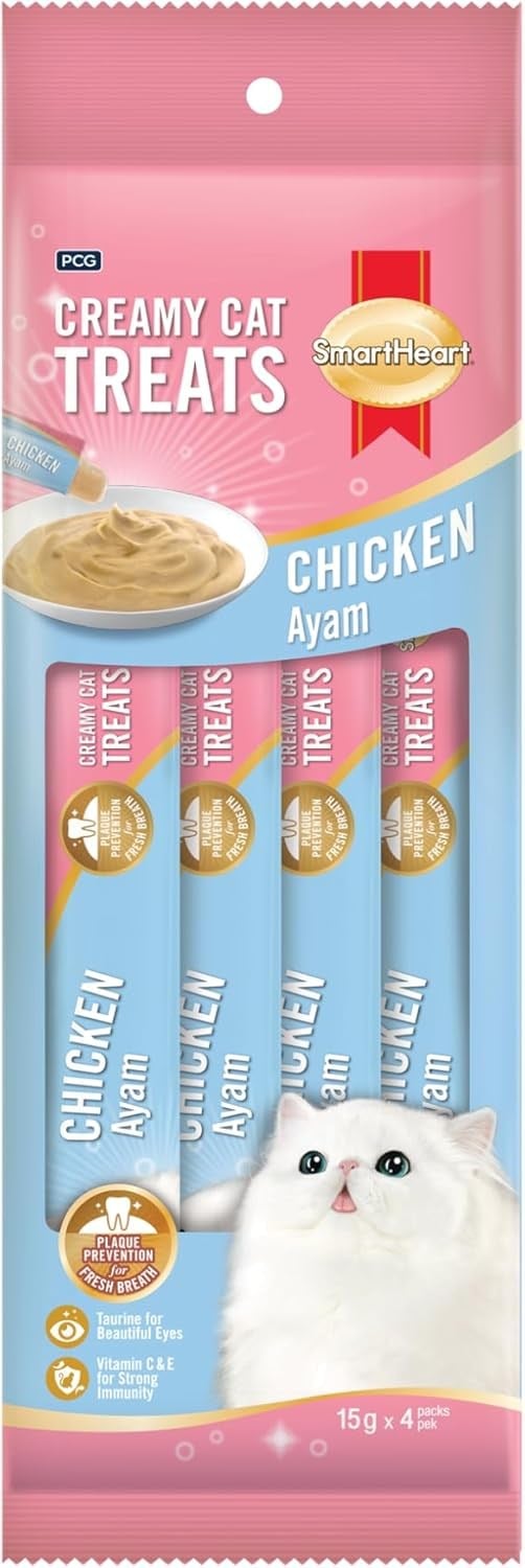 Smartheart Krema Kedi Ödülü Tavuk 4x15 gr