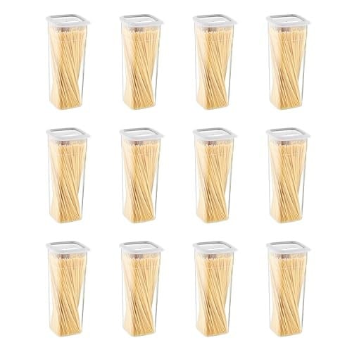 Smartware 12Li Set Skali Kare Saklama Kabı Beyaz 2140 ML