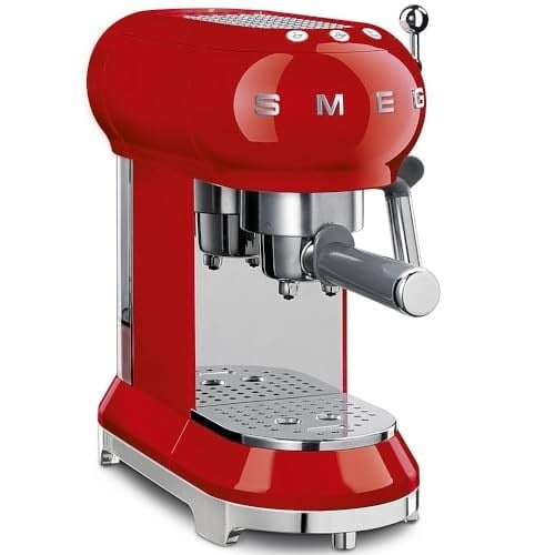 SMEG 50s Style Retro Espresso Kahve Makinesi Glossy Red