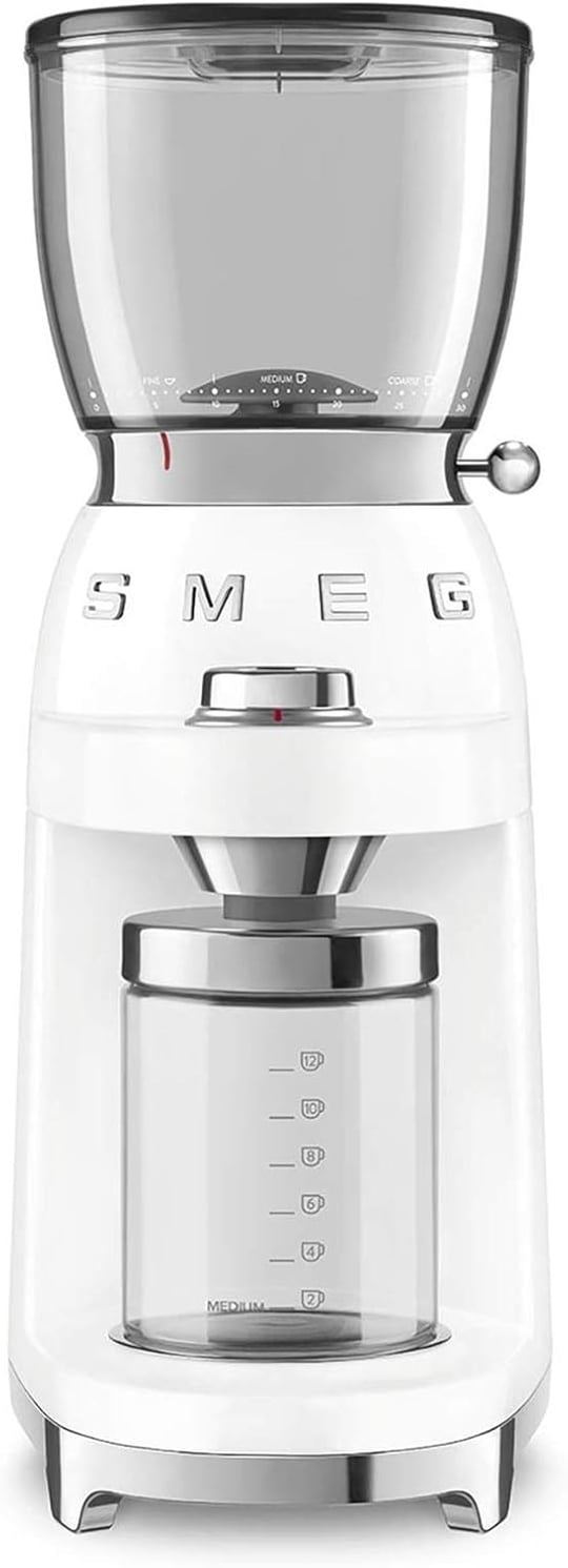 Smeg CGF01WHEU Kahve Öğütme Makinesi, Beyaz