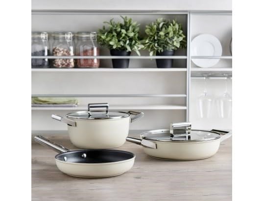 Smeg, CKFL2601, sertleştirilmiş camdan düz kapak, çap 26 cm, paslanmaz çelik sap, buhar çıkışı, tencere ürünleri ile uyumlu, 27,5  - Seçenekler: Durchmesser 24 cm, Durchmesser 26 cm, Durchmesser 28 cm