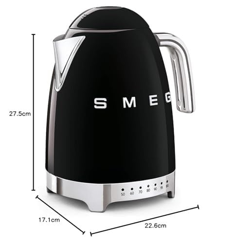 Smeg Klf04Bleu Su Isıtıcısı, 2400, Siyah,1,7 Litre