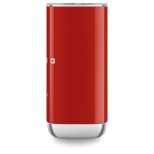 Smeg, MFF02RDEU elektrikli süt köpürtücü, 3 fonksiyonlu içecek, çıkarılabilir çırpma teli, yapışmaz seramik kaplama, 500 W, kırmızı
