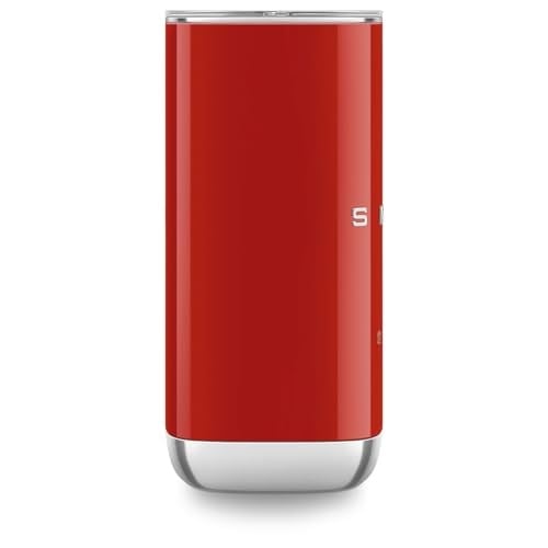 Smeg, MFF02RDEU elektrikli süt köpürtücü, 3 fonksiyonlu içecek, çıkarılabilir çırpma teli, yapışmaz seramik kaplama, 500 W, kırmızı