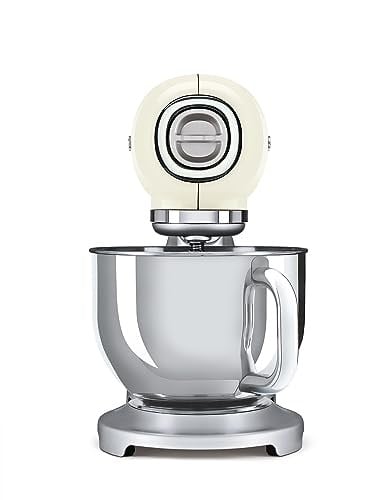 SMEG SMF02SVUK/PBUK/PGEU SMF02CREU 4,8 L mutfak robotu krem, 18/10 çelik