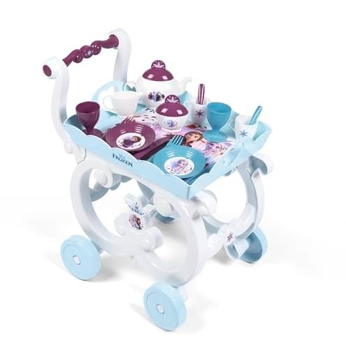 Smoby, 310517, Frozen 2 Tekerlekli Servis Arabası, Oyuncak Çay Servisli Oyun Seti, Aksesuarlar, Frozen 2 Wheeled Service Car
