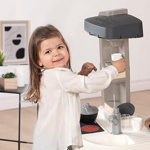 Smoby, 311056, Smoby Tefal Studio Mutfak, Oyuncak Mutfak Aletleri, Çoklu Aksesuar, Fonksiyonel, Elektronik Ses Modüllü, Pilli