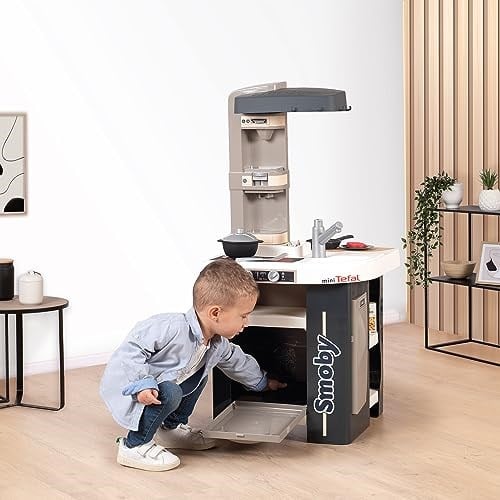 Smoby, 311056, Smoby Tefal Studio Mutfak, Oyuncak Mutfak Aletleri, Çoklu Aksesuar, Fonksiyonel, Elektronik Ses Modüllü, Pilli